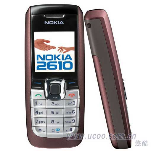 诺基亚NOKIA 2610-经典设计、语音备忘、移动QQ、英汉双向字典